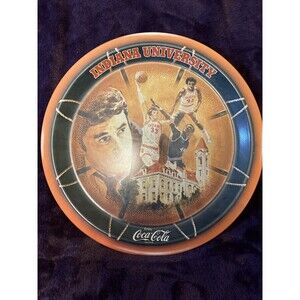 1976 INDIANA UNIVERSITY NCAA NATIONAL CHAMPIONS 12" COCA-COLA TIN PLATE